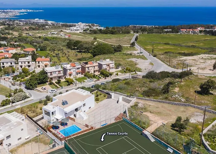 Cleopatra Private Heated Pool, Tennis & Football Villa Koskinou (Rhodes)